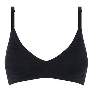 法国CHANTELLE仙黛尔条纹无痕内衣大胸显小百搭美背软支撑文胸女