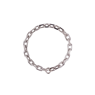 如意玫瑰/纯银十字链条戒指INS冷淡风简约个性随形方链软戒食指戒