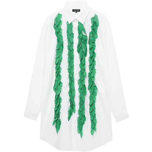 IT CDG COMME des GARCONS HOMME PLUS男装中长款衬衫立体缀饰