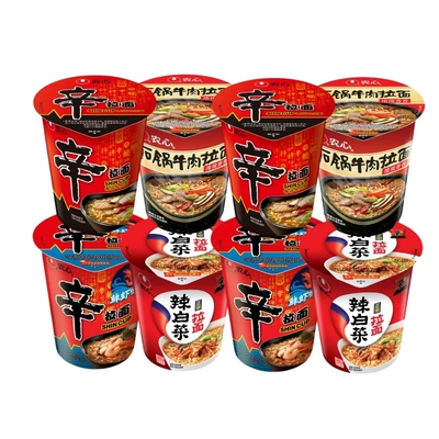 农心辛拉面辣白菜杯面6杯组合