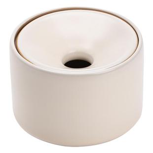 汝窑漏斗大号烟灰缸陶瓷家用纯色灰缸办公室轻奢高级感防飞灰烟盅