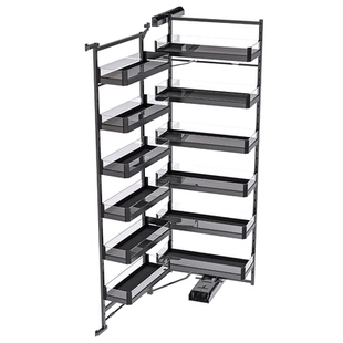 大怪物高深柜拉篮厨房橱柜餐边浅柜联动拉篮多层置物架零食柜拉篮