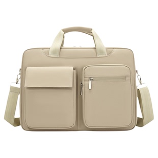 适用于苹果MacBook Air13英寸M4 2025款笔记本电脑包 Air15全气囊防护单肩包 Pro14 气囊防护 16寸手提包