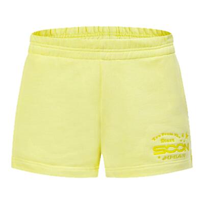 美式复古国潮校园风标语短裤