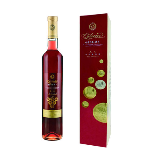 祁连葡萄酒祁连传奇精冰美乐冰红冰酒晚收餐后酒女士甜型葡萄酒