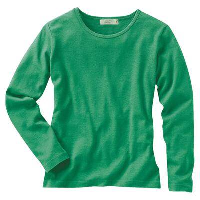 度物思仁棉麻料秋衣女款长袖圆领T恤居家休闲有机棉汉麻吸汗抑菌