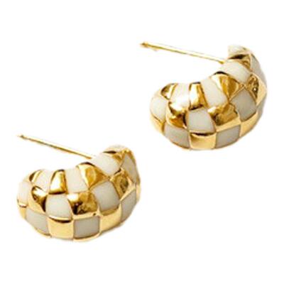 WolfCircus法式复古镀金耳环