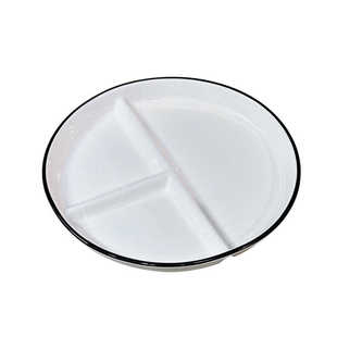 简约餐具分格盘餐盘三格分餐盘陶瓷盘子圆形盘子减脂餐盘儿童餐具