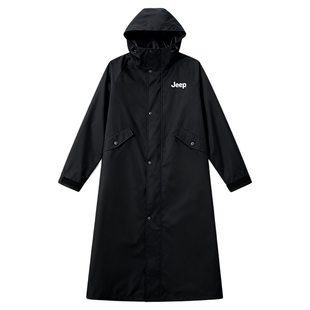 Jeep吉普风衣式雨衣电动车雨披2026新款加厚加大全身防暴雨男女款
