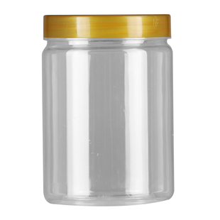 500ml塑料瓶带盖透明食品级包装空瓶一斤装饼干pet塑料密封罐子