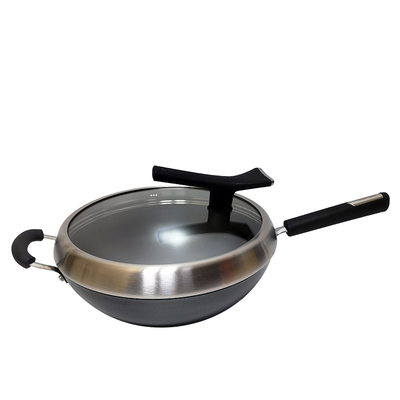 苏泊尔生铁铸铁锅中式无涂层炒锅