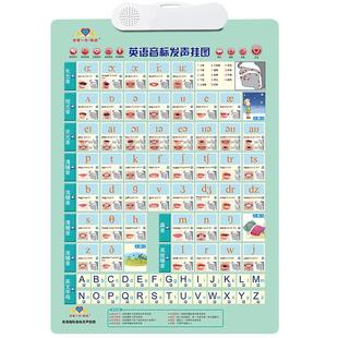 美式发音48个英语国际音标有声挂图小学初中生学单词自然拼读神器