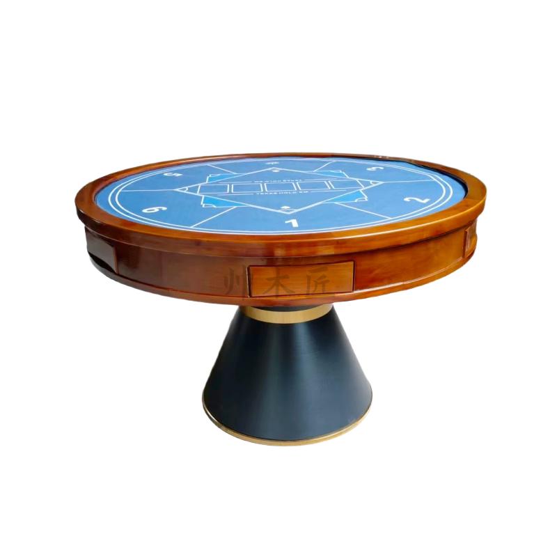 德州扑克圆桌六人桌五人桌棋牌够棋牌桌/椅