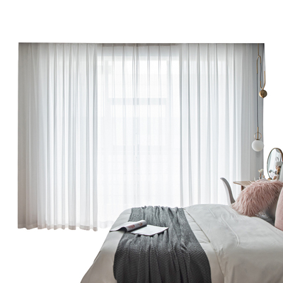 透光不透人窗纱轻奢法式白纱定制