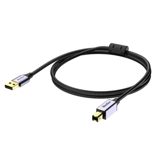 发烧usb音频线A转B方口C转B电脑解码器typec声卡打碟机连接数据线