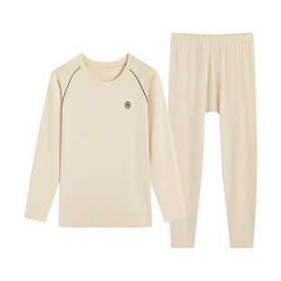 青少年秋衣秋裤男士内衣套装纯棉抗菌初高中学生线衣大童保暖内衣