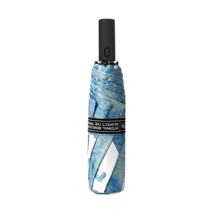 rabbituu【四方游鱼】自动伞防晒伞雨伞男女折叠黑胶遮阳伴手礼物