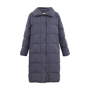 HONRN/红人宽松保暖白鹅绒羽绒服外套女款中长款冬季HI55YR453