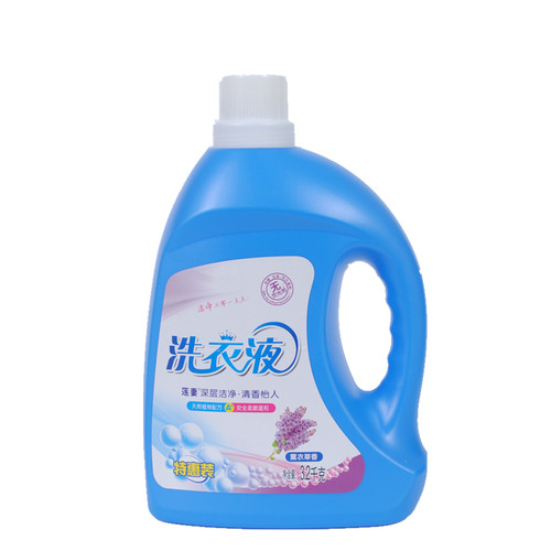 莲妻洗衣液6斤装家庭装薰衣草香味持久留香高效去污家用洗机专用
