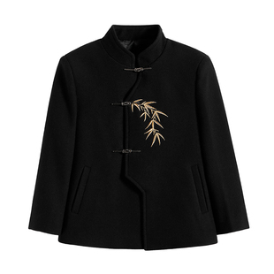 罗蒙男童新中式呢子西装外套小主持人花童礼服中大童钢琴演出服潮