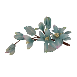 玉笙烟原创绢花发夹发簪汉服头饰绿色玉簪花仿真花朵发卡古风发饰