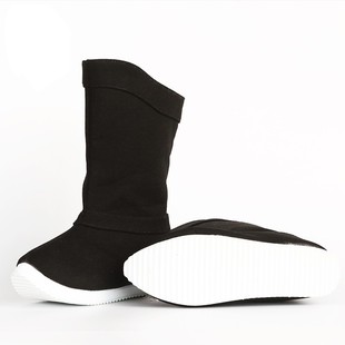 儿童汉服鞋子皂靴古装中国风男女鞋古代武侠鞋防滑配汉服演出靴子