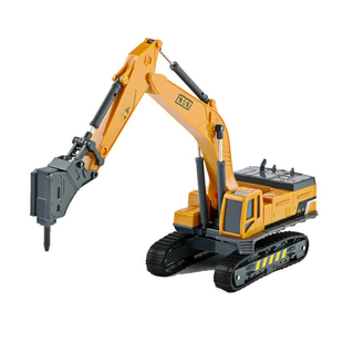 儿童工程车模型挖掘机玩具破碎锤抓木机抓石机男孩套装系列挖机