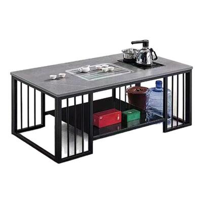 轻奢岩板网红茶桌组合茶台现代简约功夫茶台办公室茶几泡茶桌一体