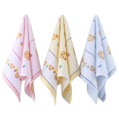 金号儿童毛巾洗脸纯棉宝宝洗脸家用柔软吸水童巾帕小孩子长方形