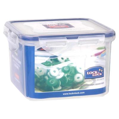 乐扣食品安全塑料正方形密封保鲜