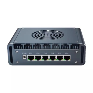 倍控N100 8505电脑I7-1265U六网卡软路由工控机ROS维盟12代工作站