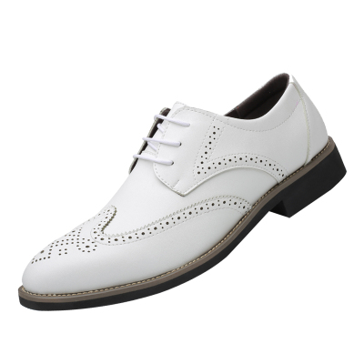 婚纱照韩版男士西装伴郎休闲皮鞋