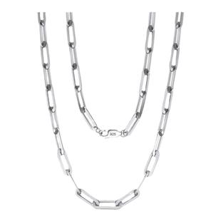 白敬亭同款回形针项链男款钛钢曲别针毛衣链潮流痞帅高级感锁骨链