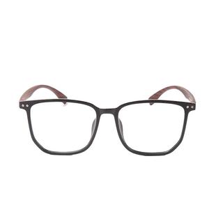 日系复古木纹近视眼镜框男散光丹阳眼睛架男款黑框防蓝光木框tr90