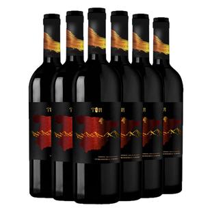 贺兰山旗舰店宁玥丹魄美乐干红葡萄酒宁夏国产红酒整箱6支装正品
