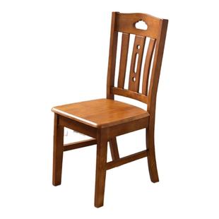 免安装全实木餐椅整装现代简约家用餐桌靠背凳子书桌椅 饭店椅子
