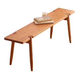 透榫长凳北欧实木条凳餐桌板凳玄关换鞋凳家用长板凳小户型床尾凳