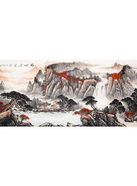 国画大师推荐客厅纯手绘山水画