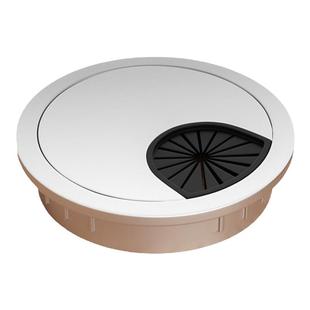 电脑桌穿线盒孔盖板书桌开孔洞口装饰50办公桌面遮丑电视柜60圆形