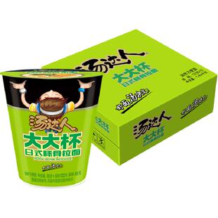 统一汤达人方便面日式豚骨拉面大大杯122g*12杯整箱泡面早餐夜宵