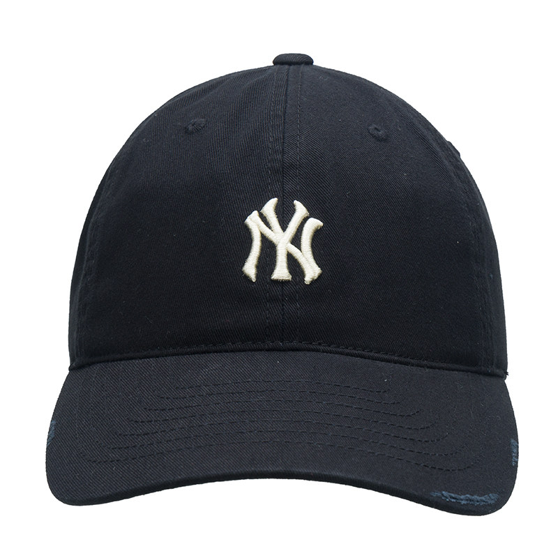 MLB男女NY百搭显脸小破洞棒球帽