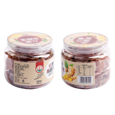 绿香园红糖陈醋姜片300g罐装