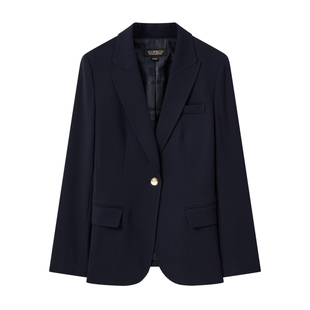 Scofield女装简约干练翻领西装单粒扣收腰通勤外套2026春季新品