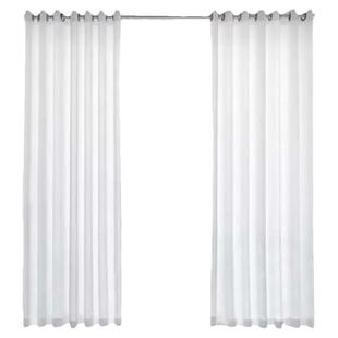 天丝绒雪纺客厅飘窗窗纱透光不透人纱帘阳台挂钩窗帘蓝色纱帘防风