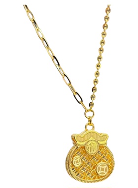 沙金蕾丝镂空福禄福袋吊坠小福袋