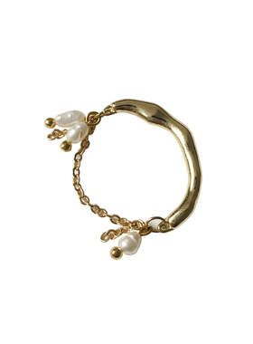 小众设计天然珍珠女戒指ins新品