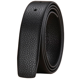 头皮派单皮带男款不带头光真皮条打孔无头裤腰带纯牛皮针扣不带扣