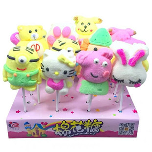 整盒35g*20支创意卡通棉花糖小丑软糖幼儿园超市游乐园蛋糕店批售