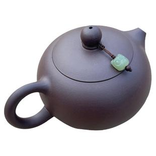 高端和田玉创意茶壶盖栓石瓢小提溜盖碗吊坠防摔绳挂件装饰具配件