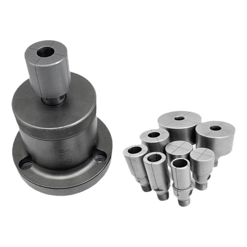 数控46机床内撑轴头36型内涨夹头座后拉套筒前顶推式外撑夹具定做